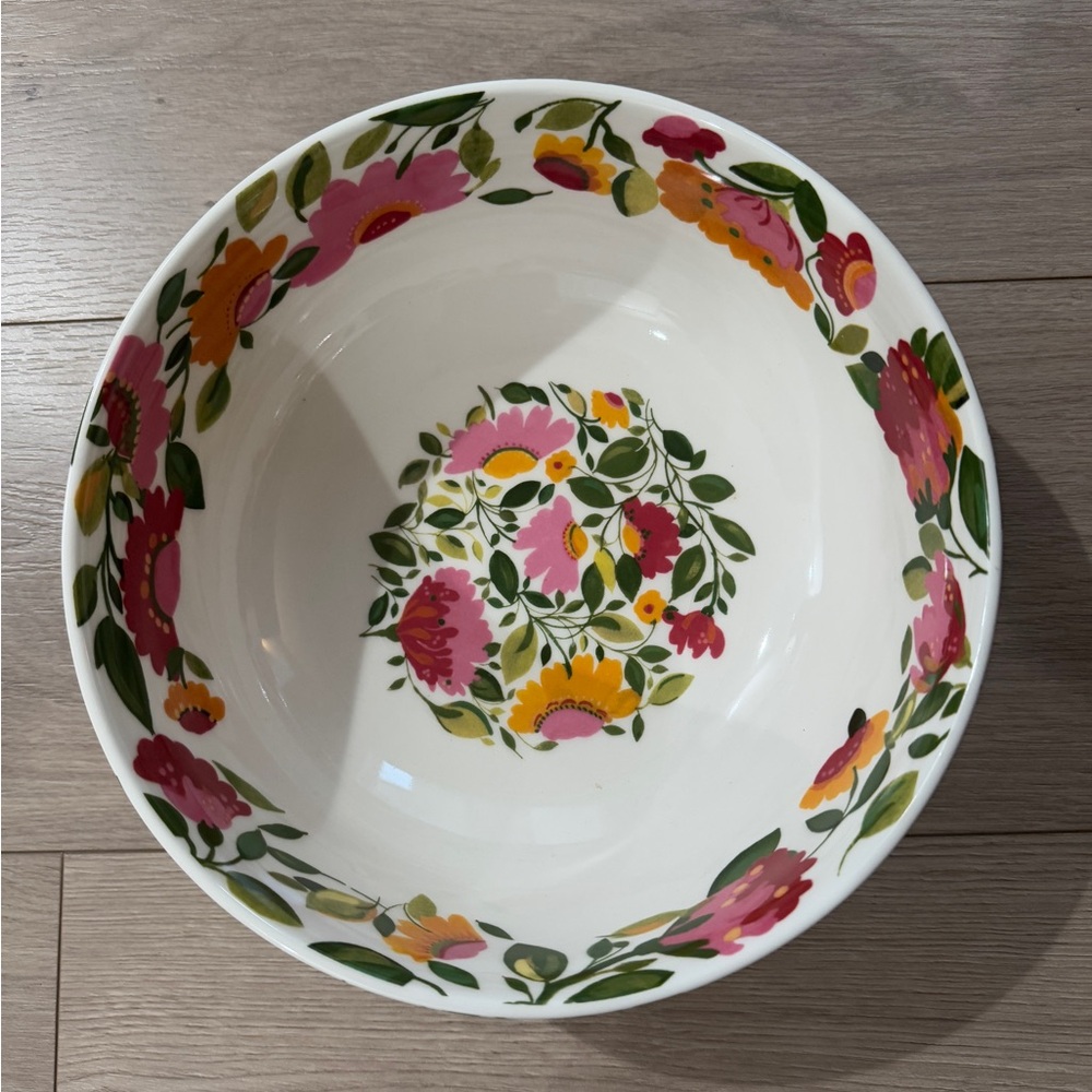 Spode for Kim Parker Home Emma’s Garland Floral Serving Bowl - 10”